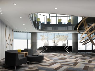 办公空间-2130㎡-简约风效果图