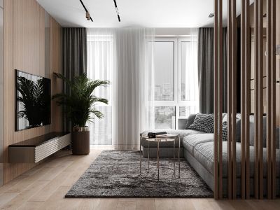 山语清晖花园-132㎡-现代风效果图