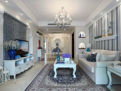 金茂光明城市-126㎡-地中海风效果图