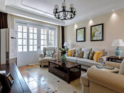 保利香槟国际-149㎡-美式风效果图