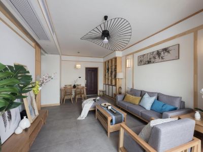 逸树美家-108㎡-日式风效果图