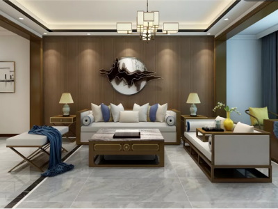 豪方天际-128㎡-中式风效果图