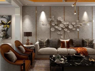 深圳湾公馆-125㎡-现代风效果图