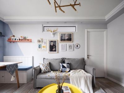 凯丽豪景-65㎡-北欧风效果图