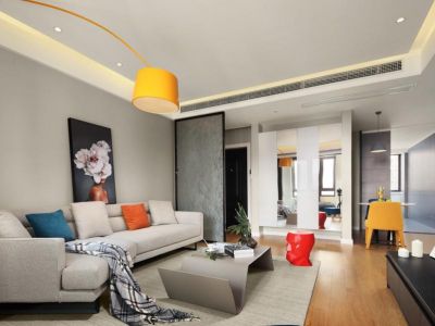 城市绿舟花园-123㎡-现代风效果图