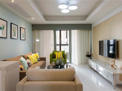 恒大西锦城-91㎡-现代风效果图