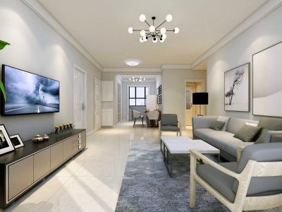 锦城世家-115㎡-现代风效果图