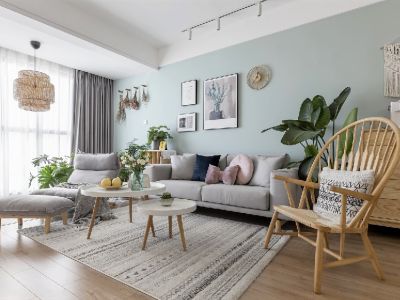 新城吾悦广场-92㎡-北欧风效果图