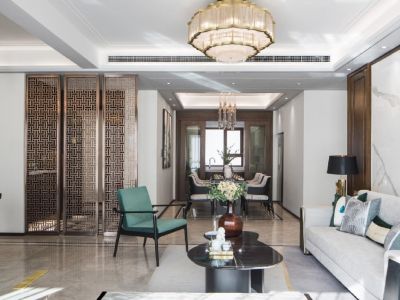 中交牧山美庐-148㎡-新中式风效果图