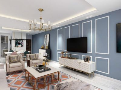 汇置尚都-106㎡-现代风效果图