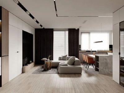 大成郡-95㎡-简约风效果图