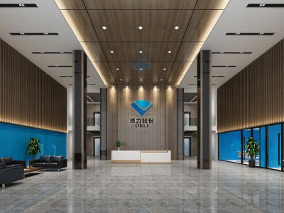 办公空间-2230㎡-现代风效果图