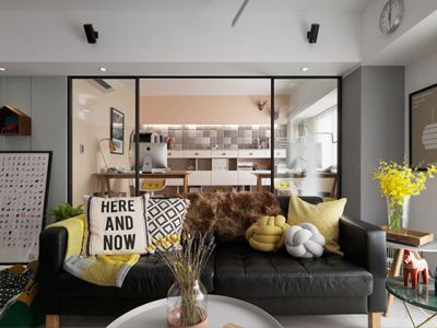 保利花园一期-90㎡-现代风效果图