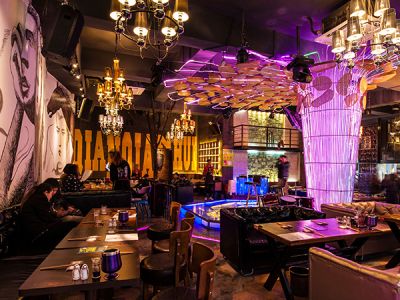 牛排餐厅-400㎡-欧式风效果图