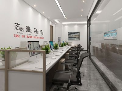 办公室-186㎡-现代风效果图