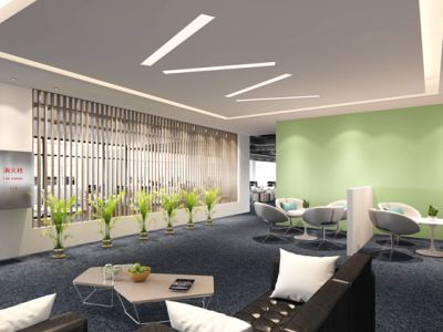 办公室-900㎡-现代风效果图