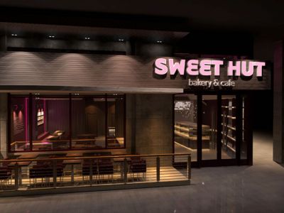 甜品店-300㎡-现代风效果图