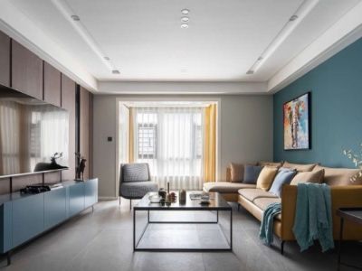 万科九龙山-132㎡-现代风效果图