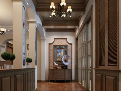 天鑫六运小区-142㎡-美式风效果图