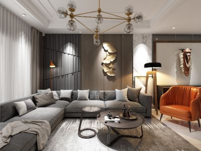 保利公园里-121㎡-现代风效果图