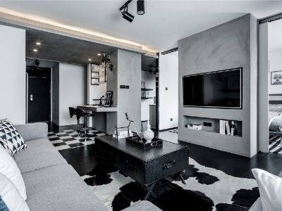 保利中心-89㎡-现代风效果图