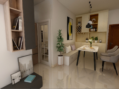 保利城-70㎡-北欧风效果图