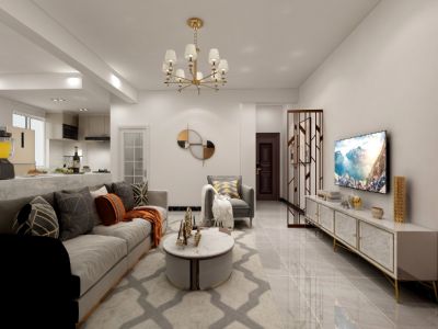 嘉裕公馆-165㎡-现代风效果图