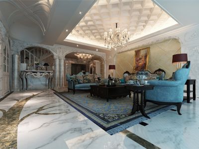 时代糖果-288㎡-欧式风效果图