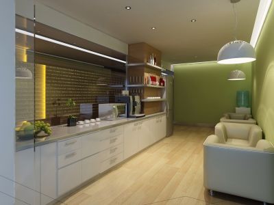 诚信办公室-3000㎡-现代风效果图