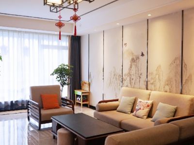 潮蓉花园-135㎡-新中式风效果图