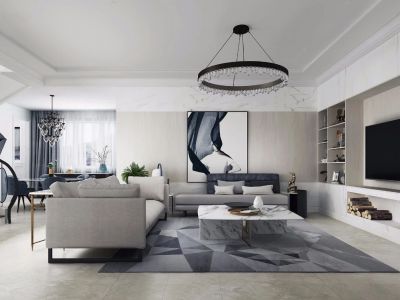 华润天合-168㎡-混搭风效果图