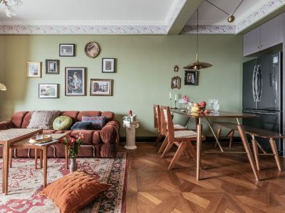 天宸原著-84㎡-田园风效果图