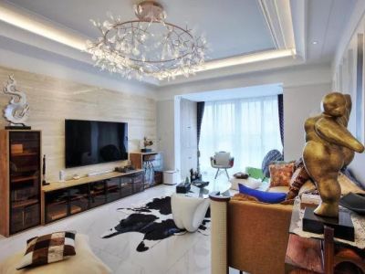 金兴大院-135㎡-现代风效果图