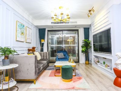 金水花园-110㎡-混搭风效果图