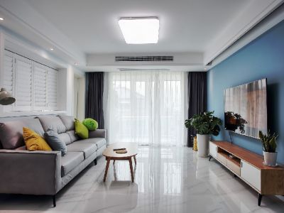 龙樾湾-90㎡-混搭风效果图