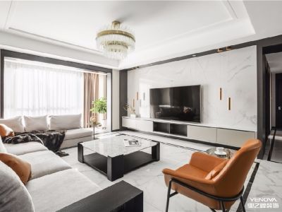 中海九号公馆-120㎡-现代风效果图