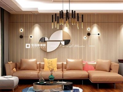 恒大中央公园-130㎡-轻奢风效果图