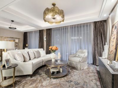 中铁阅山湖-133㎡-欧式风效果图