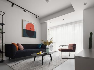 黄埔国际-96㎡-现代风效果图