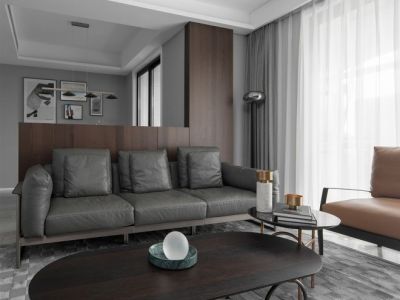 万科观湖-89㎡-现代风效果图