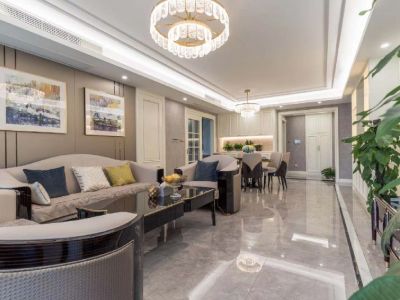 恒大悦府-126㎡-现代风效果图