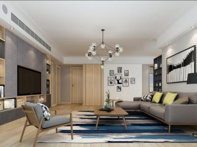 贵阳融创城-140㎡-简约风效果图