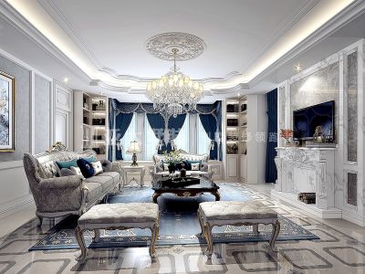 保利公园-462㎡-欧式风效果图