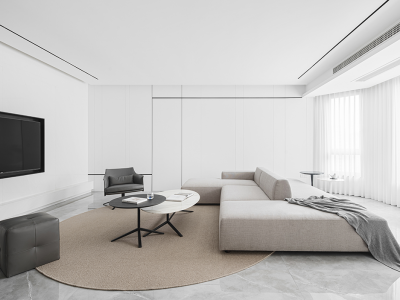 金地云麓一号-123㎡-简约风效果图