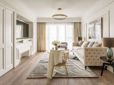 首钢·贵州之光-128㎡-欧式风效果图