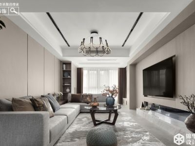 大华锦绣-150㎡-现代风效果图