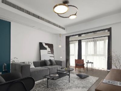 中铁生态城·太阳谷-109㎡-北欧风效果图