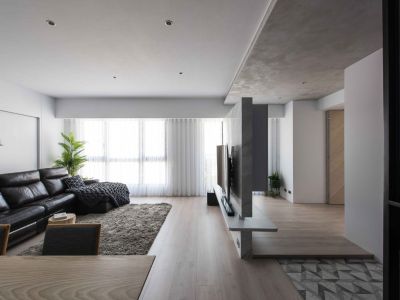 恒大中央公园-89㎡-现代风效果图