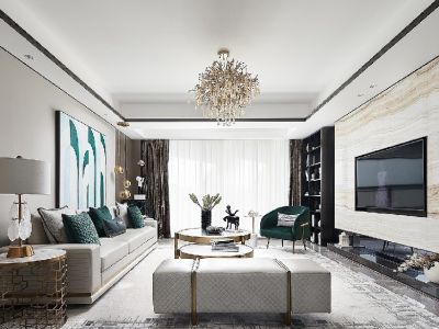 佳乐国际城-114㎡-现代风效果图