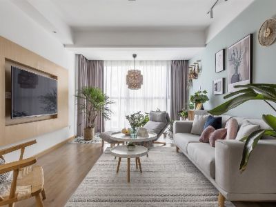 新城吾悦广场-92㎡-现代风效果图